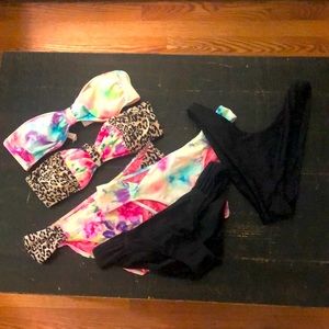VS Pink Swimsuit Lot Sz S/M